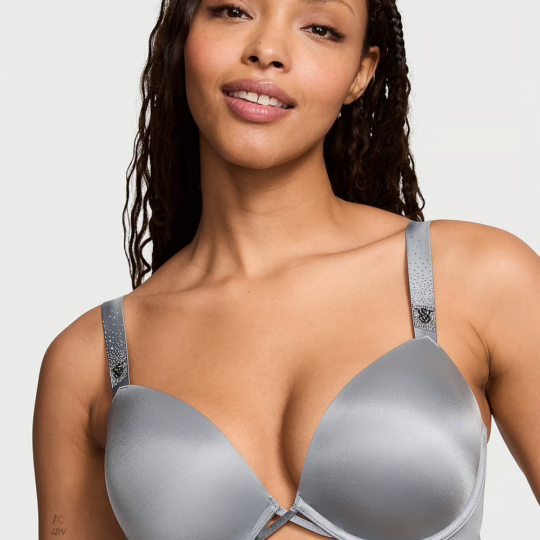 Soutien-gorge push-up à bretelles brillantes - 36B