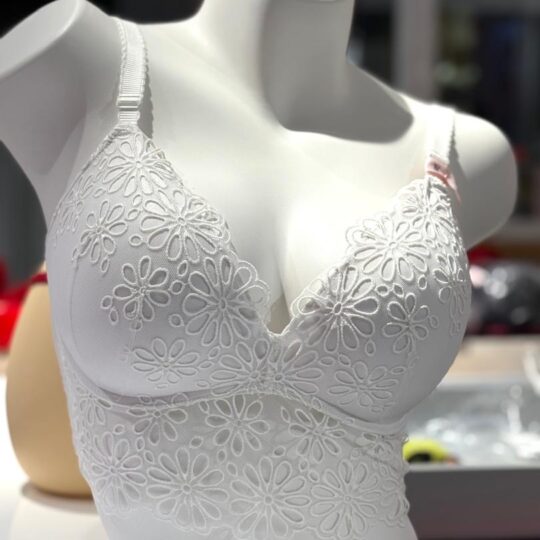 Soutien à dentelle perforée