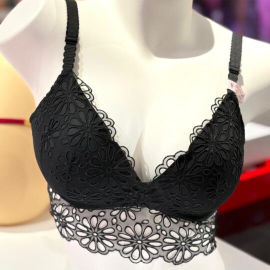 Soutien à dentelle perforée