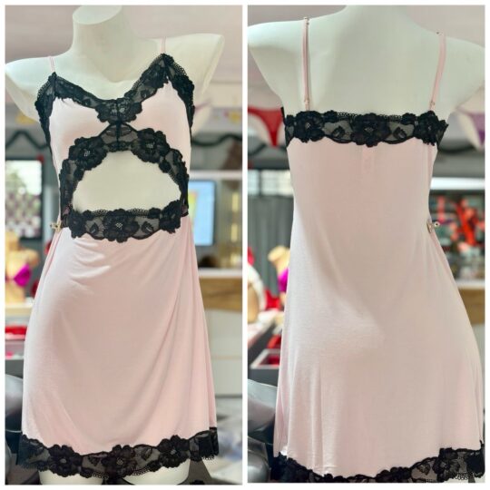 Modal lace-trim mini