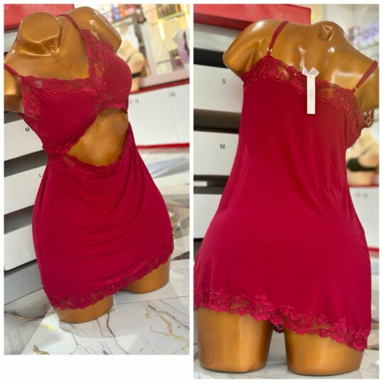 Modal lace-trim mini